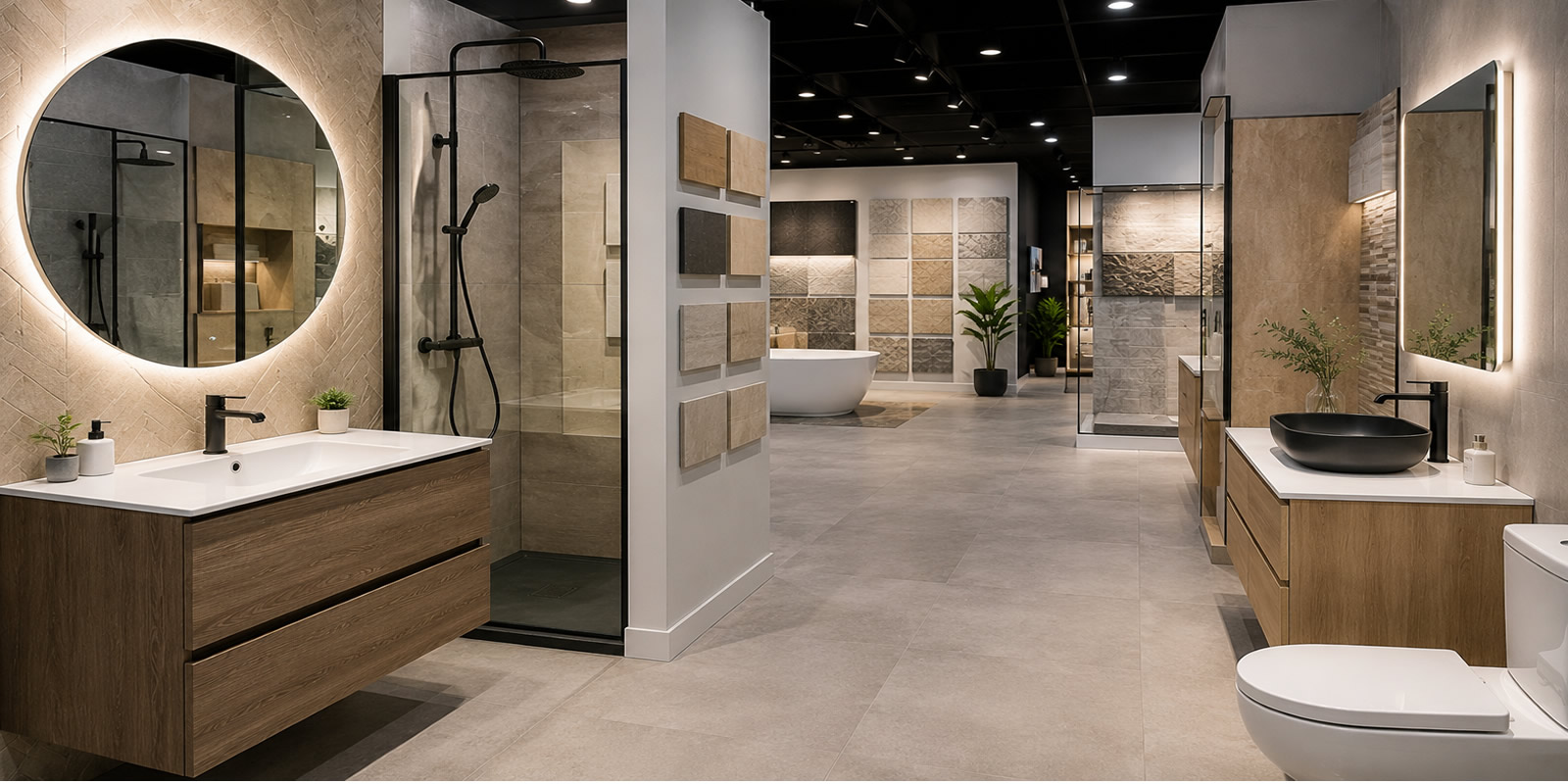 exposicion mobiliario baño reforma Cornellá Barcelona